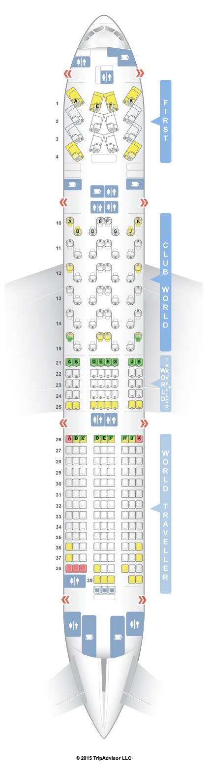 ba 777 200 seat map|Seat map of British Airways Boeing 777.